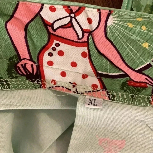 Dresstore Mint Green Skirt Pleated Swimsuit Babes Theme New - Picture 7 of 11